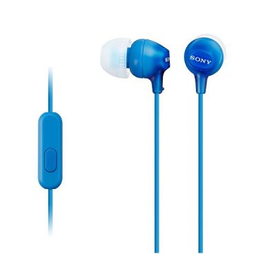 image Sony MDR-EX15APLI Ecouteurs Intra-auriculaires avec Microphone - Bleu