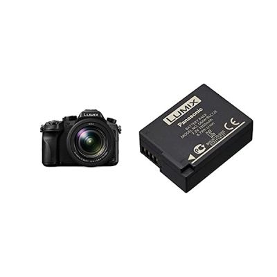 image Panasonic Lumix FZ2000|Appareil Photo Bridge Expert (Capteur Type 1'' 20MP,Zoom Leica 20x F2.8-4.5) Noir – Version Française & Lumix DMW-BLC12E Batterie Rechargeable, 7.2V, 1200mAh, 8.7Wh - Noir