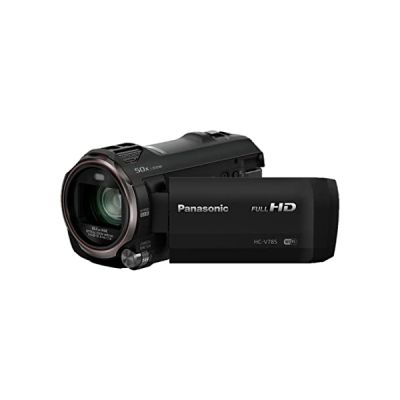 image Panasonic V785 I Caméscope Full HD (Qualité vidéo Full HD 50p, Zoom Optique 20x, Grand Angle 29.5mm, Ecran Tactile, Stabilisé, Double caméra, HDR, WiFi et NFC) Noir – Version Française
