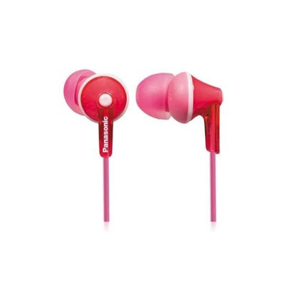 Panasonic Ecouteurs intra-auriculaires RP-HJE125E-P I Aimant neodyme Micro Design ergo fit rose - Version Française