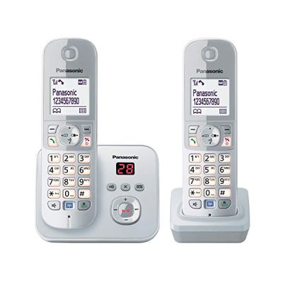 Panasonic KX-TG6822 Téléphones Sans fil Répondeur Écran, Version Allemande [Version Allemande]