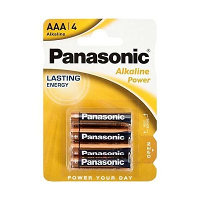 image Panasonic LR 03 PAP Pile alcaline Micro AAA Lot de 4 1,5 V (Import Allemagne)