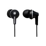 image produit Panasonic Ecouteurs intra-auriculaires RP-HJE125E-K I Aimant neodyme Micro Design ergo fit noir - Version Française
