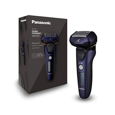 Panasonic Series 800 ES-LV67 Personalcare Rasoir 5 Lames dont 2 de finition externes Wet & Dry 4 accessoires 51 min d'autonomie 1 heure de charge Moteur linéaire Bleu