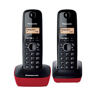 image Dect Panasonic TG1612 Duo noir-rouge