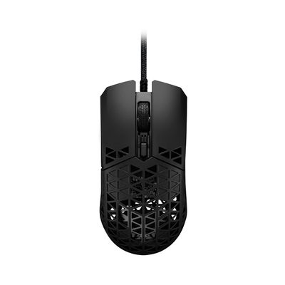 image ASUS TUF Gaming M4 Air Wired Gaming Mouse, 16,000 DPI Sensor, 6 Programmable Buttons, Ultralight Air Shell, IPX6 Water Resistance, Antibacterial Guard, TUF Gaming Paracord, Pure PTFE Feet, Black