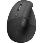 image produit Logitech Lift Left Souris Ergonomique Verticale, Sans Fil, Bluetooth ou récepteur USB Logi Bolt, Silencieuse, 4 boutons, Compatible avec Windows/macOS/iPadOS, Ordinateur Portable, PC - Graphite