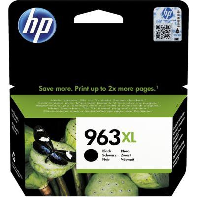 image HP 963XL 3JA30AE, Cartouche d'encre noire authentique, grande capacité pour imprimantes Tout-en-un HP OfficeJet Pro 9010 / 9020