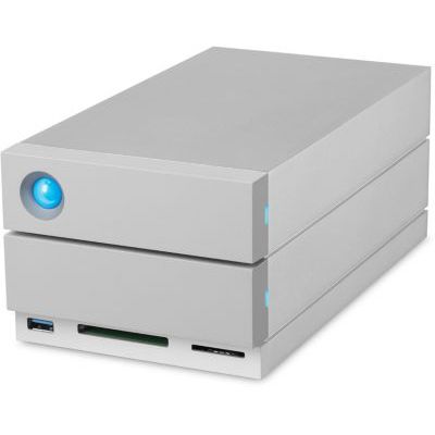 image LaCie 2big Dock Thunderbolt 3 8 To - emplacements cartes SD et CF,  USB-C USB 3.0 (STGB8000400)