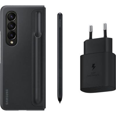 image Samsung Note Pack Coque + S Pen + Base Secteur 25W Galaxy Z FOLD4 Noir