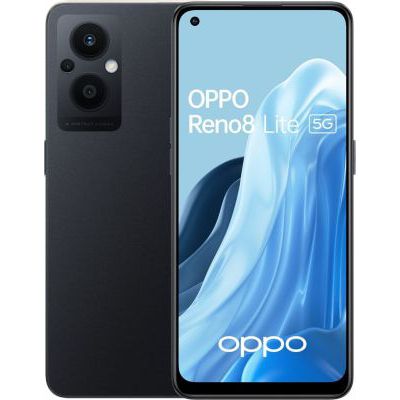 image OPPO Reno8 Lite - 5G Smartphone - Double SIM - RAM 8 Go/Mémoire Interne 128 Go - écran OEL - 6.43"
