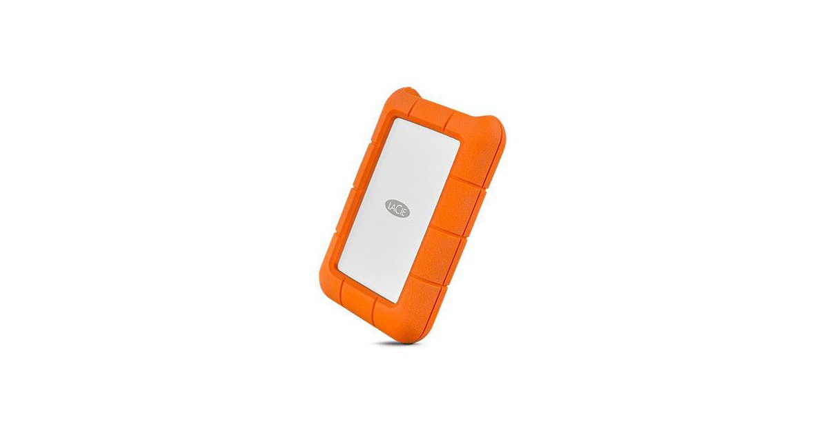 Disque Dur Externe LaCie Rugged USB-C 1To – Résistant Aux Chutes – HDD Portable