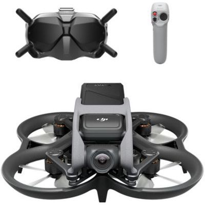 image Bundle DJI Avata Fly Smart (DJI FPV Goggles V2) - Drone UAV quadricoptère, vue subjective, vidéo stabilisée 4K, FOV 155°, protection d’hélice, transmission HD faible latence, freinage d’urgence