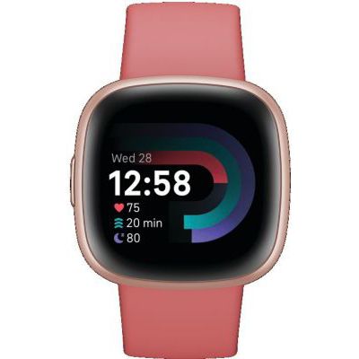 image Fitbit Versa 4,Pink Sand/Copper Smartwatch Unisex-Adult, Sable Rose/Aluminium Rose cuivré, Taille Unique