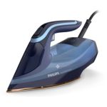 image produit Philips Domestic Appliances Azur 8000 Series Fer À Vapeur - 55 g/min De Vapeur Continue, Effet Pressing Jusqu'à 240 g, 3000 W, Technologie OptimalTEMP, SteamGlide Elite, Bleu Ciel (DST8020/20) - livrable en France