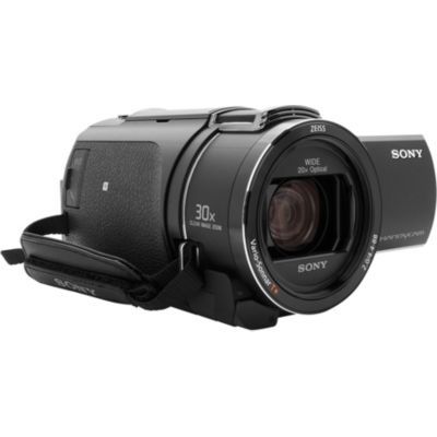 image Sony FDR-AX43 | Caméscope Ultra HD (UHD) 4K Compact | 5-Axis Stabilisation Optique équilibrée 5 Axes Steadyshot | Zoom Optique 20x | Ecran orientable & NP-FV50A – Batterie Rechargeable