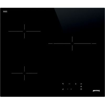 image SMEG SE263TD1, Plaque de cuisson vitrocéramique UNIVERSAL, Black glass