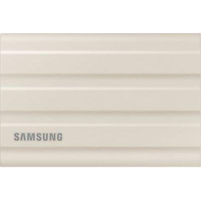 image Samsung SSD Externe T7 Shield, 2 To, Beige, MU-PE2T0K/EU, vitesse de lecture/écriture jusqu'à 1050Mo/s, USB 3.2 Gen 2