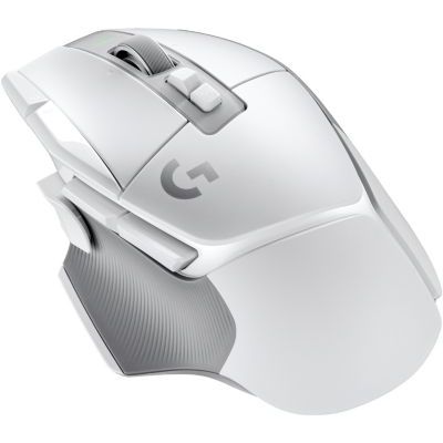 image Logitech G G502 X LIGHTSPEED Souris Gaming Sans Fil - Souris optique avec boutons optiques-mécaniques hybrides LIGHTFORCE, Capteur gaming HERO 25K, compatible PC - macOS/Windows - Blanc