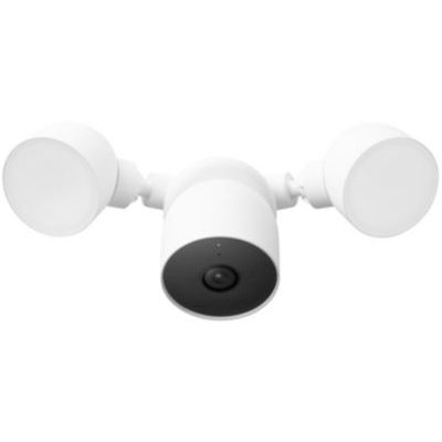 image Google Nest Cam avec projecteur (Extérieur - Filaire) – Caméra de sécurité connectée - Caméra de sécurité avec projecteur 1080p