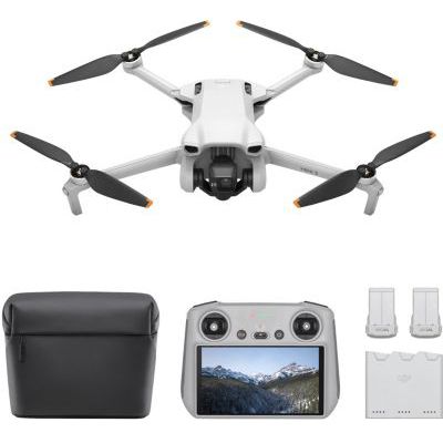 image Bundle DJI Mini 3 Fly More (DJI RC) – Mini drone caméra léger et pliable avec vidéo 4K HDR, temps de vol de 38 minutes, Prise verticale réelle et fonctions intelligentes.
