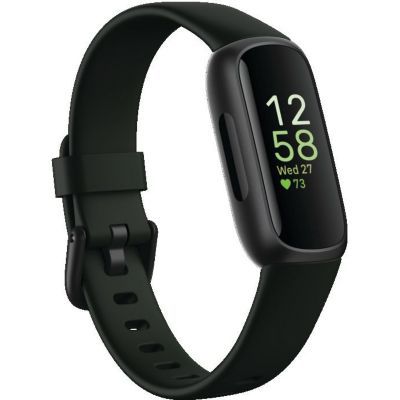 image Bracelet d’activité sport et santé Fitbit Inspire 3 avec jusqu’à 10 jours d’autonomie de batterie et compatible avec Android et iOS, Noir intense