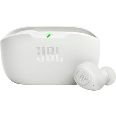 image JBL Wave Buds Écouteurs Intra-Auriculaires sans Fil, Résistance à l'Eau IP54 et IPX2, Basses Puissantes et Batterie à Autonomie de 32 heures, en Blanc