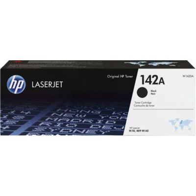 image HP 142A Cartouche de Toner Noir HP LaserJet authentique (W1420A) pour Imprimante HP LaserJet M140we, M140w/ M110we, M110w, Unique