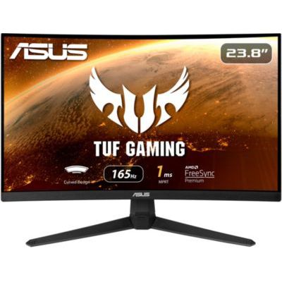 image ASUS TUF GAMING VG24VQ1B – Moniteur gaming incurvé 23.8 pouces Full HD (1920x1080), 165Hz (au-dessus de 144Hz), Extreme Low Motion Blur, Adaptive-sync, FreeSync Premium, 1ms (MPRT)