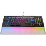 image produit ROCCAT Vulcan II Max - Clavier de Jeu Optique et mécanique pour PC, Touches rétro-éclairées RGB Personnalisables et Repose-Poignets, interrupteurs Tactile Brown Titan II, Plaque en Aluminium, Noir - livrable en France