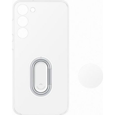 image Samsung Clear Gadget Smartphone Case EF-XS916 pour Galaxy S23+ Support de Couverture de téléphone Portable Transparent Résistant aux Rayures Finger Mount Ring Holder Transparent