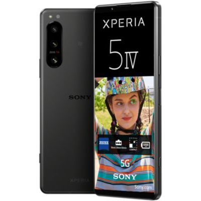 image Sony Xperia 5 IV - Smartphone Android, Téléphone Portable 6.1 Pouces 21:9 Wide HDR OLED (Noir) + Étui Noir
