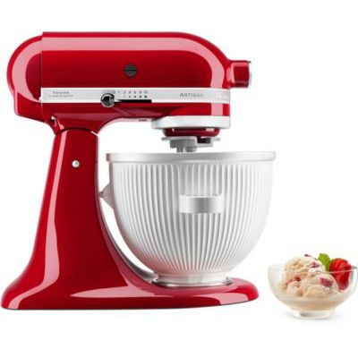 image KitchenAid Accessoire Sorbetière - 5KSMICM - Machine à Glace pour Robot Pâtissier Kitchenaid