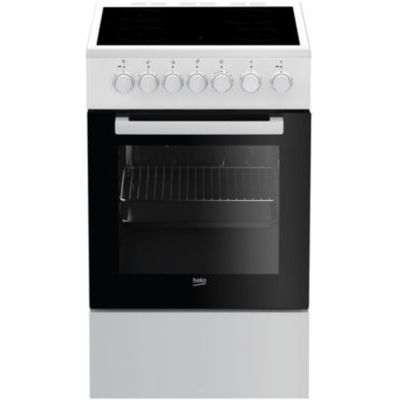 image Cuisinière vitrocéramique BEKO FSS57100GW