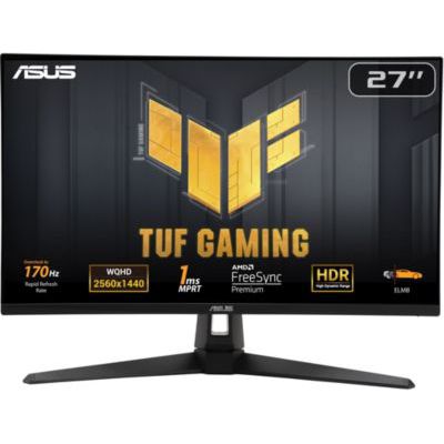 image ASUS TUF GAMING VG27AQA1A ― Moniteur gaming 27" WQHD 2560 x 1440, 170Hz, temps de réponse 1ms, Freesync Premium, Extreme Low Motion Blur, Shadow Boost, HDR, DisplayWidget Center