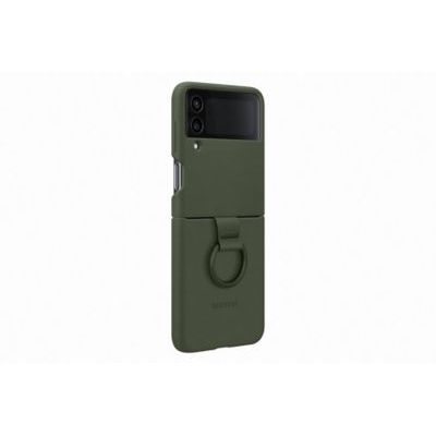 image Samsung Coque Silicone avec Anneau Khaki Flip 4