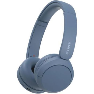 image Sony WH-CH520 - Casque Bluetooth sans Fil, Multipoint, Micro intégré - jusqu'à 50 Heures d'autonomie et Charge Rapide - Bleu