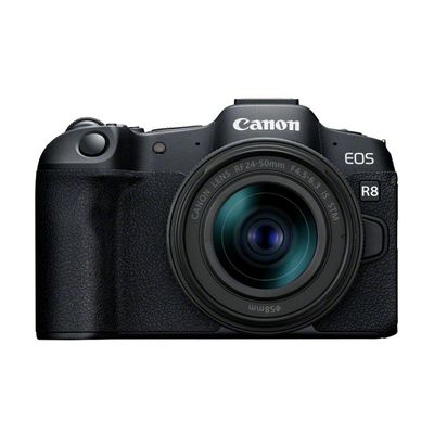 image Canon EOS R8 + RF 24-50mm F4.5-6.3 - Appareil Photo Numérique Hybride - Capteur CMOS Plein Format 24,2 Mpx - Appareil Photo Dual Pixel CMOS AF II - Écran Tactile LCD - Compatibilité UVC-UAC