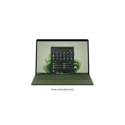 image Microsoft Surface Pro 9 - Wifi Ordinateur Portable (Windows 11, écran tactile 13'', 8 Go de RAM, 256 Go SSD, Intel EVO Core i5) Vert Forêt