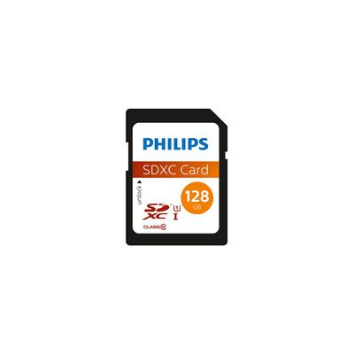 image Philips Ultra Speed Carte SDXC 128 Go UHS-I U1, Vitesse de Lecture jusqu'à 80 Mo/s, V10, Carte mémoire pour Appareil Photo, Tablette, Ordinateur Personnel, Lecteur de Carte, vidéo Full HD