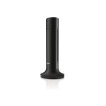 image produit Philips M4501B/34 - Téléphone Fixe sans Fil, Écran LCD 1,6", Rétroéclairage, Haut-Parleur intégré, Mains Libres, Son HQ, Mince et Compact - Noir (Compatible : ES, IT, FR)