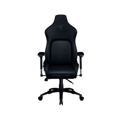 image Razer Iskur - Chaise de jeu haut de gamme avec soutien lombaire intégré (chaise de bureau / chaise de bureau, cuir synthétique multicouche, rembourrage en mousse, réglable en hauteur) Noir