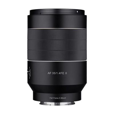 image Samyang Af 35Mm F1,4 Ii Fe pour Sony E - Autofocus Plein Format et Aps-C Objectif Grand Angle Focale Fixe Sans Miroir Sony E Mount Caméras Système Boîtier en Aluminium Protection