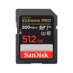 image produit SanDisk Extreme PRO Carte SDXC 512 Go (Carte SD V30, Vitesse de Transfert jusqu'à 200 Mo/s, UHS-I, 4K UHD Videos, RescuePRO Deluxe, Technologie SanDisk QuickFlow Class 10, U3)