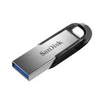 image produit SanDisk 512 Go Ultra Flair Flash Drive Clé USB, des vitesses allant jusqu'à 150 Mo/s, USB 3.0, Protection par mot de passe, Un boîtier en métal élégant et resistant, Argent/Noir