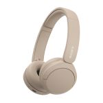 image produit Sony WH-CH520 - Casque Bluetooth sans Fil, Multipoint, Micro intégré - jusqu'à 50 Heures d'autonomie et Charge Rapide - Beige - livrable en France