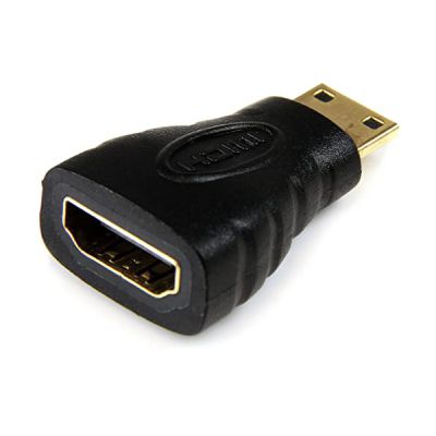 StarTech Adaptateur Mini HDMI vers HDMI, 4K 30Hz, F vers M, Noir (HDACFM)