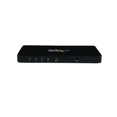 image StarTech.com Répartiteur vidéo HDMI 4k à 4 ports - Splitter HDMI 1 x 4 avec boîtier en aluminium - 4k @ 30Hz (ST124HD4K)