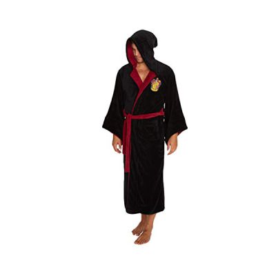 image Groovy Gryffindor-Bathrobe Peignoir, Noir, Men's Taille Unique Homme