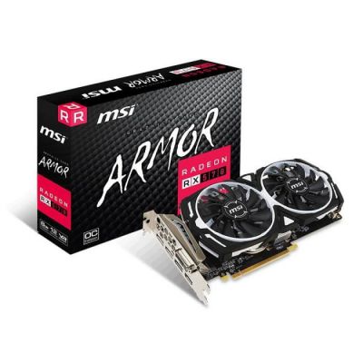 image MSI RX 570 Armor 8G OC Carte Graphique AMD 8 Go PCI Express x16